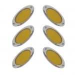 Reflectors 6 pieces sticky for all cars - HS-613 - Yellow Color