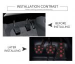 Car pedal set 3 pieces non-slip and sporty shape for regular transmission cars - CS-073 - Image 3