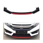 Front Bumper Wiper 4 Pieces Fits All Cars - SP-04 - Glossy Black