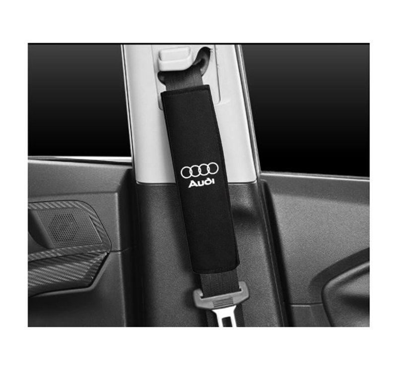 fchfd (5) Car seat belt pouch 2 Piece for Audi - TK500 - Black - Image 1