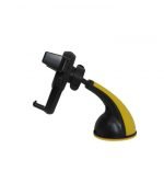 ⁦حامل موبايل للسيارة يغلق تلقائي يثبت في الزجاج الأمامي أو التابلوه - GGS-009 - اصفر⁩ - الصورة ⁦3⁩