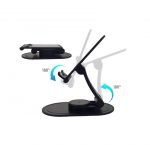 ⁦حامل مكتبي للموبايل والتابلت قابل للطي متوافق مع جميع الأجهزة - SAS100 - أسود⁩ - الصورة ⁦4⁩