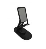 حامل مكتبي للموبايل والتابلت قابل للطي متوافق مع جميع الأجهزة - SAS100 - أسود