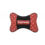 ⁦مسند جلد للرأس و الرقبة للسيارة طقم من 2 قطعة - CFSJ-0 - Supreme - احمر⁩ - الصورة ⁦4⁩