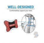 ⁦مسند جلد للرأس و الرقبة للسيارة طقم من 2 قطعة - CFSJ-0 - Supreme - احمر⁩ - الصورة ⁦5⁩