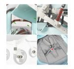 ⁦عربة أطفال قابلة للطي بسهولة مع مظلة قاعدة عريضة رباعية العجلات - LZD A8188 - اخضر في رمادي⁩ - الصورة ⁦9⁩