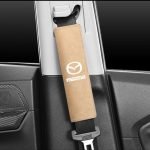 Car seat belt pouch 2 Piece for Mazda - TK500 - Beige