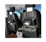 Car Seat Back Storage Organizer Bag Faux Leather Multifunction Organizer Holder Travel Accessories - SCS100 - Black - Image 2