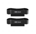 ⁦منظم جانبي لمقعد السيارة من قطعتين وحامل أكواب متعدد الوظائف مناسب لسيارات أودي - CSB - اسود⁩ - الصورة ⁦4⁩