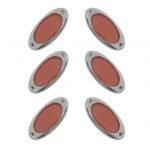 Reflectors 6 pieces sticky for all cars - HS-613 - Orange Color