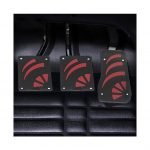 Car pedal set 3 pieces non-slip and sporty shape for regular transmission cars - CS-077