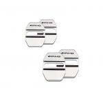 غطاء قفل باب السيارة لمرسيدس  C Class 2008-2014 ( 4 قطع ) / لون فضي