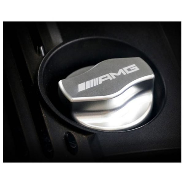 غطاء زيت المحرك لمرسيدس New E Class / لون فضي