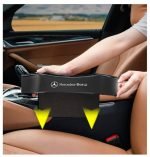 ⁦منظم جانبي لمقعد السيارة من قطعتين وحامل أكواب متعدد الوظائف مناسب لسيارات مرسيدس - CSB - اسود⁩ - الصورة ⁦9⁩