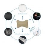 Car Leather Head and Neck Support Set of 2 Pieces - AM-06 - Beaje - Image 4