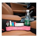 منظم جانبي لمقعد السيارة من قطعتين وحامل أكواب متعدد الوظائف مناسب لسيارات أودي - CSB - زهري