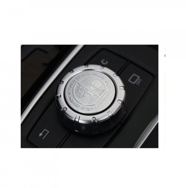 1 Cover Multimedia button For Mercedes C Class 2008-2014 / Silver - Image 1