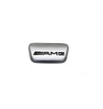 AMG Steering Wheel Emblem  For Mercedes New C Class 2016-2019 ( short )  / Silver Color