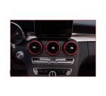 Outer frame for air conditioning vents For Mercedes New C Class 2016-2019 / Red Color ( 7 Pieces ) - Image 3