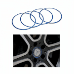 اكسسوار لتزين جنط السيارة لمرسيدس  GLA 20162019 / لون ازرق ( 4 قطع )