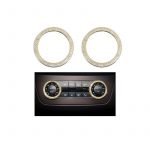 Cover Air conditioning control button For Mercedes  C Class 2008-2014 Large ( 2 Pieces )  /  Gold Color