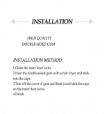 Cover Lock car door For Mercedes C Class 2008-2014  ( 4 Pieces) / Rose Gold Color - Image 4