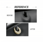 ⁦غطاء قفل باب السيارة لمرسيدس  GLA 2016-2019 ( 4 قطع ) / لون  ذهبي⁩ - الصورة ⁦3⁩