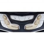 غطاء أزرار التحكم بمقعد السيارة  لمرسيدس  New E Class 2016-2019 / لون ذهبي ( 8 قطع )