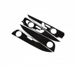 ⁦اكسسوار لتزيين الباب  السيارة من الداخل لمرسيدس New E Class 2016-2019 / لون اسود لامع ( 4 قطع )⁩ - الصورة ⁦2⁩