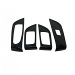 اطار لازرار التحكم في الزجاج ومرايا السيارة لمرسيدس New E Class 2016-2019 ( 4 قطع ) / لون اسود