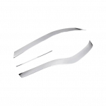 Front bumper accessories For Mercedes New E Class 2016-2019 / Silver Color ( 3 Pieces )