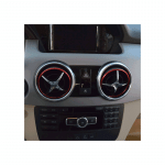 ⁦اطار داخلي لفتحات التكيف لمرسيدس C Class 2008-2014 / لون احمر ( 4 قطع )⁩ - الصورة ⁦3⁩