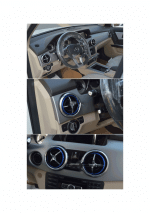 ⁦اطار داخلي لفتحات التكيف لمرسيدس C Class 2008-2014 / لون ازرق ( 4 قطع )⁩ - الصورة ⁦3⁩