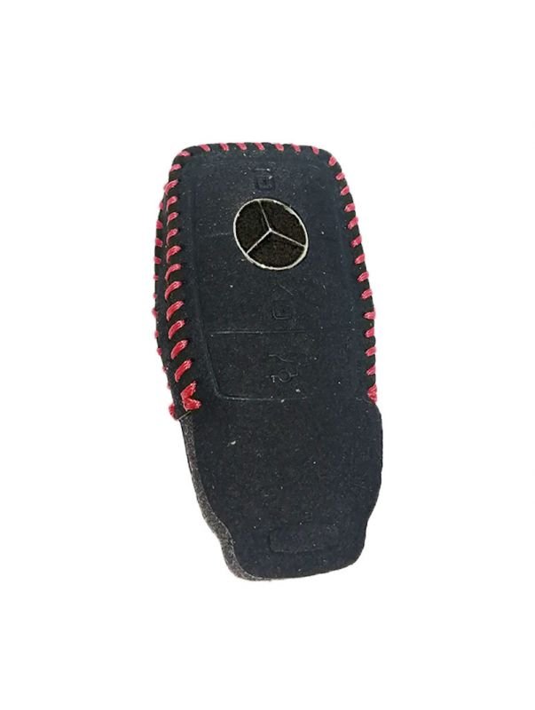 Untitled-1 غطاء لمفتاح السيارة لمرسيدس E Class 2016-2019 / لون اسود X احمر - الصورة 1