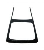 Car Armrest Rear Console Decoration Frame For Mercedes New E Class 2016-2019 / Glossy Black Color