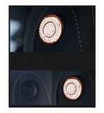 Cover for the headrest control button For Mercedes New C Class 2016-2019 ( 4 Pieces ) / Rose Gold Color - Image 2