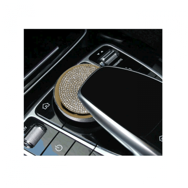 Multimedia buttons cover For Mercedes New C Class 2016-2019 /  Gold Color