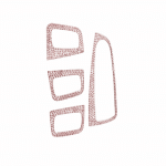 Control buttons frame for windows and car mirrors For Mercedes New C Class 2016-2019 ( 4 Pieces )  / Rose Gold Color