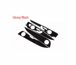 ⁦اكسسوار لتزيين الباب  السيارة من الداخل لمرسيدس New E Class 2016-2019 / لون اسود لامع ( 4 قطع )⁩ - الصورة ⁦4⁩