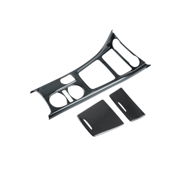 غطاء وحدة التحكم المركزي لمرسيدس 2016-2019 / لون كاربون  ( 3 قطعة )