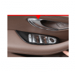 ⁦اطار لازرار التحكم في الزجاج ومرايا السيارة لمرسيدس New E Class 2016-2019 ( 4 قطع ) / لون كاربون⁩ - الصورة ⁦2⁩