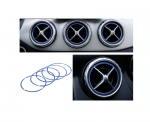 Inner frame for air conditioning vents For Mercedes GLA 2016-2019 / Blue Color ( 5 Pieces ) - Image 2