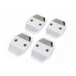 غطاء قفل باب السيارة لمرسيدس  A Class 2020 / لون ابيض  ( 4 قطع )