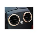 Outer Rear air conditioner vents frame For Mercedes New E Class 2016-2019 ( 2 Pieces ) /  Gold Color