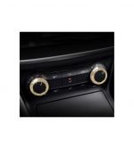 ⁦غطاء زرار التحكم في تكييف الهواء لمرسيدس    GLA 2016-2019  ( 2 قطعة )  / لون  ذهبي⁩ - الصورة ⁦2⁩