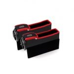 Multifunctional car seat side organizer for all makes and models of cars  ( 2 Pieces ) - WV100 / Red X Black Color