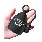 Keychain for remote control and car keys of fabric for Audi cars - PM200 - Black - Image 2