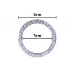 Engine start button switch frame for all types of Cars - FZ100 - Silver - Image 3