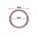 Engine start button switch frame for all types of Cars - FZ100 - Pink - Image 2