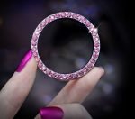 Engine start button switch frame for all types of Cars - FZ100 - Pink - Image 7